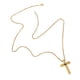 thumbnail image 3 of Collar con colgante de cruz, adorno de proyección, dijes de cruz punk Oro, 3 of 9
