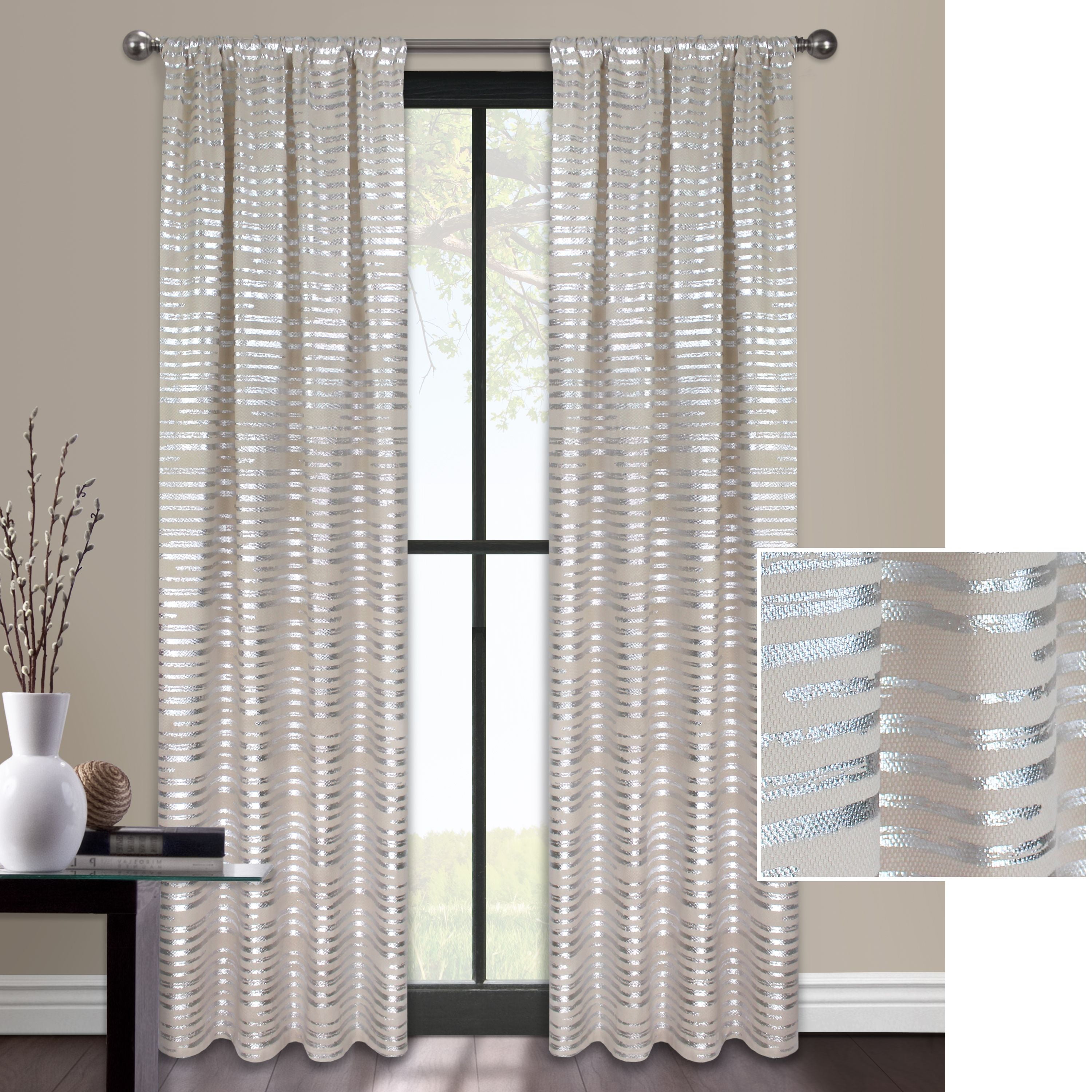 Mainstays Mirage Stripe Metallic Gold Or Silver Window Curtain Panel Walmartcom Walmartcom Mainstays Mirage Stripe Metallic Gold Or Silver Window Curtain Panel Walmartcom Walmartcom