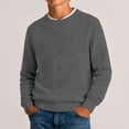 thumbnail image 5 of ZBSOKO Crew Neck Sweater for Boys Solid Color Classic Knit Pullover Long Sleeve Regular Fit Basic Tops Casual Fall Winter Clothes, 5 of 7