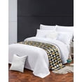 thumbnail image 3 of Xipuska Pumpkin Bed Runners for Cal King Size Bed, Decorative Bed Throws for Foot of Bed, Sunflower Buffalo Plaid Black White Check Bed Runner Sofa Throw Bedding Scarf Protector Slipcover for Bedroom, 3 of 6