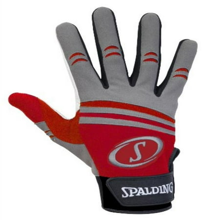 UPC 029321360198 product image for Spalding Pro Series Batting Gloves with Goatskin Palm (Red/Gray - Large ) | upcitemdb.com
