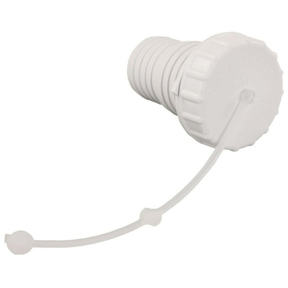 B&B Molders 94245 Grav Fill Cap/Strap/Spout, Polar White