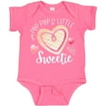 thumbnail image 3 of Inktastic Pop Pop's Little Sweetie with Pink Heart Cookie Boys or Girls Baby Bodysuit, 3 of 5