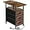 Brown, variant on End Tables Living Room with Charging Station, Narrow Side Table with USB Ports and Outlets, Slim Nightstand with 3 Fabric Drawers for Bedroom, Small Space, Black