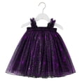 thumbnail image 5 of Leey-World Baby Dresses Baby Girls Tulle Tutu Dress Summer Tulle Sequin Dresses Size 6M-5T(Black,18-24 Months), 5 of 6