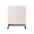 thumbnail image 4 of Large size Shoe Cabinet,Free Standing Tipping Bucket Shoe Rack Organizer with 2 Flip Drawers&2 Drawer,Modern Tipping Bucket for Entryway, Hallway, Bedroom-white, 4 of 12