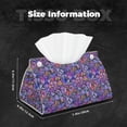 thumbnail image 6 of Lsque Watercolor Butterflies Printed Long Tissue Box Cover Holder, Facial Paper Organizer Dispenser,Triangle with Bottom Belt, PVC Leather Decorative Organizer, 6 of 9