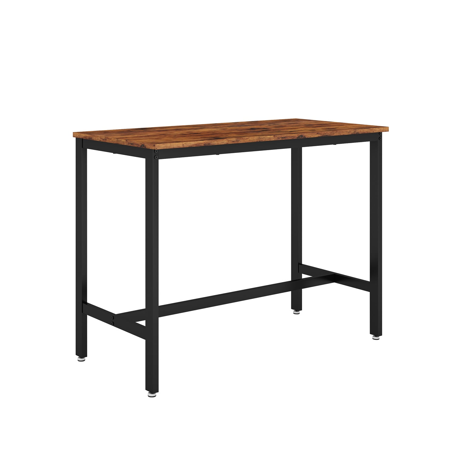 Kadyn 5 PCS Dining Table Set, Bar Table Set for 4 Bar Stools, Wood Pub Bar Table Set Perfect for Breakfast Nook, Small Space Living Room, Rustic Brown