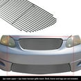 thumbnail image 2 of APS Compatible with Toyota Corolla 2005-2008 S XRS Model Only Aluminum Chrome Horizontal Billet Grille Grill Insert Combo T87974A, 2 of 2