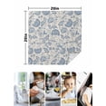 thumbnail image 5 of Cloth Napkins Set of 6 - 20x20 Inches, Blue Paisley Washable Reusable Table Napkins, Vintage Boho Flower Botanical Leaf Branch Soft & Absortbent Dining Napkin for Party Wedding Hotel Restaurant, 5 of 8