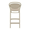 thumbnail image 2 of Compamia Marcel Contemporary Resin Indoor Outdoor Counter Stool Taupe, 2 of 5
