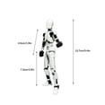 thumbnail image 3 of Assembled T13 Action Figure with Stand, 3D Printed Dummy 13 Action Figure Assembled, Fully Articulated Robot, Easy 13 Action Figure, Accessories Included, Stop Motion Animation, Great Gift(D), 3 of 6
