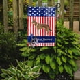 thumbnail image 2 of Carolines Treasures BB8416GF Czechoslovakian Wolfdog American Flag Garden Size  Small multicolor, 2 of 3