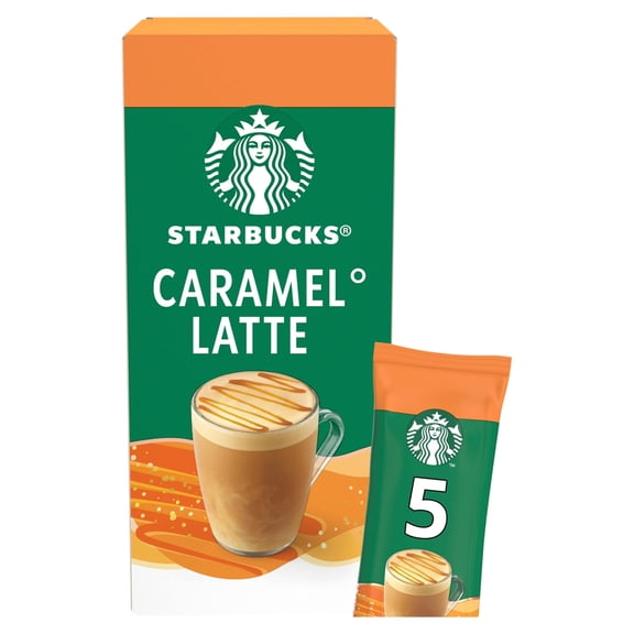 Starbucks Caramel Latte 5 X 23G, Imported from Britain