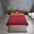 thumbnail image 4 of Colcha Duplex Condecora Ultrasonido Edredon Ligero King Size y Fundas para Almohada Color Tinto-Shedron, 4 of 4