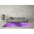 thumbnail image 3 of Ahgly Company Indoor Round Oriental Purple Industrial Area Rugs, 5' Round, 3 of 4