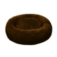thumbnail image 2 of Round Small Dog Bed with Raised Rim - Comfortable Nest Bed Size 11.81 Inches (Coffee), 2 of 6