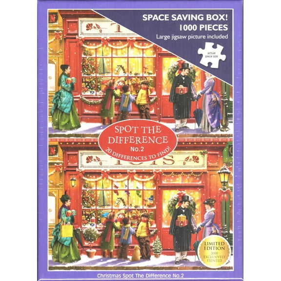 Otter House 1000 Piece Puzzle - Christmas Spot The Difference No.2