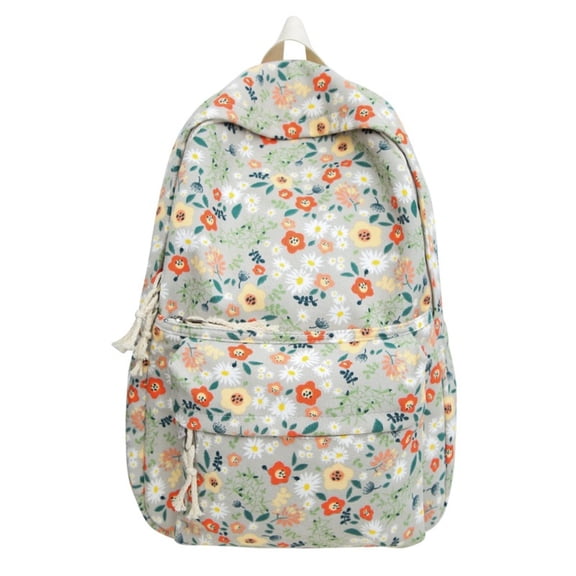 Knapsacks Flower Print Mochilas Women's Large Capacity Backpacks Shoulder Bag Multifunction Rucksack