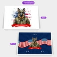 thumbnail image 2 of Happy Father's Day Honoring Veterans German Shepherd in Army Uniform 7x5in Folded Greeting Card Alsatian Dog Lover Gifts Single Note Card with Envelope - 13007, 2 of 5