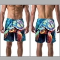 thumbnail image 3 of luoweisi Men's Beach Shorts Quick Dry Swim Trunks with Mesh Lining Sea Turtle XL, 3 of 5