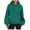 Green, variant on Hoodie for Women Fall Winter Relaxed Fit Hooded Puff Sleeves Blouson Drop Shoulder Hoody Solid Color Cotton Sweatshirt Top(Beige,L)