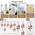 thumbnail image 6 of White Red Baseball Window Privacy Film, Modern Art Funny Words Static Cling UV Sun Blocking Tint Film Heat Control Windows Films for Bedroom Bathroom, Window Stickers 29.5"x78.7", 6 of 7