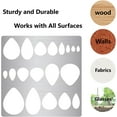 thumbnail image 6 of 6.3 Inch Jewelry Metal Stencils Stainless Steel Shape Earring Teardrops Cutouts Stencil Lapidary Cabochons Template, 6 of 9