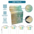 thumbnail image 6 of Teal Yellow Ombre Coastal Table Runner 72 Inches, Sea Nautical Summer Beach Starfish Coral Bed Runner Dresser Scarves Tabletop for Indoor Outdoor Parties/Ceremony/Banquet, 18" x 72", 6 of 8