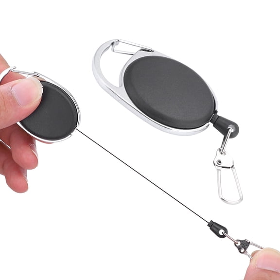 Keychain, Outdoor Retractable Wire Keychain Anti-theft Anti-lost Key Ring Camping Tools Carabiner, Key Chain Ring