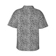thumbnail image 3 of Daiia Black Leopard Hawaiian Shirt for Men Gentle Cotton Regular Short Sleeve Casual-XX-Large, 3 of 9