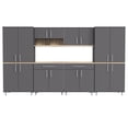 thumbnail image 3 of Inval Kratos 6-Piece Garage Cabinet Set in Dark Gray & Maple, 3 of 7