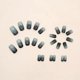 thumbnail image 4 of Uñas postizas cortas cuadradas con punta francesa, brillantes y reutilizables, 24 unidades A32, 4 of 5