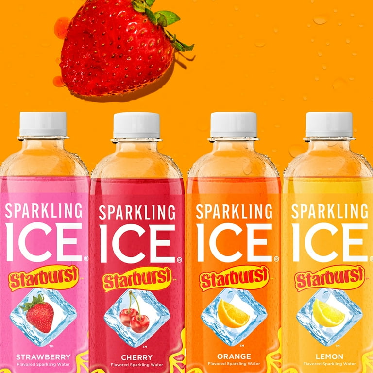 Sparkling Ice Starburst Strawberry, 17 fl oz Bottles, 12 Pack photo 4