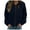 Navy, variant on Zip Up Hoodie Women Fall Winter Relaxed Fit Hooded Long Sleeve Bell One Shoulder Zipper Solid Color Leisure Cotton Hoodies Sweatshirts(Navy,S)