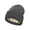Gray, variant on Unisex Knit Beanie - Satin Lined, Stretchy Fit, 5 Colors