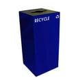 thumbnail image 2 of Witt Industries 32GC04-BL GeoCube Recycling Receptacle with Combination Slot/Round Opening, Steel, 32 gal, Blue, 2 of 2