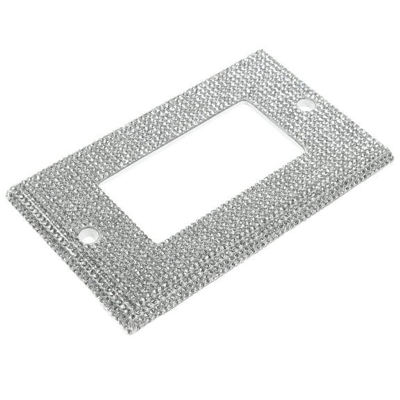 FENGGUIQU Silver Pc Plastic Bling Light Cover for Decorative Wall Sockets