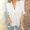 White, variant on Drovellove Plus Size Women's V Neck Knit Cardigan with Button Front and Hollow Details - Casual Long Sleeve Open Front Sweater for Spring and Summer