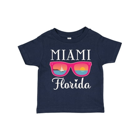 

Inktastic Miami Florida Vacation Beach Trip Gift Toddler Toddler Girl T-Shirt