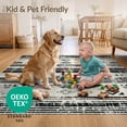 thumbnail image 4 of ODIKA 6'x9' Ultra-Soft Area Rug, Farmhouse Southwestern Motif Cream Distressed Desk Dining Under None Washable, Bare feet friendly, Silk-Touch for Guest Room, Bedroom, 4 of 7