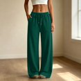 thumbnail image 2 of RFQWOVSR Women Casual Wide Leg Sweatpants Drawstring Waist Loose Joggers Athletic, 2 of 5