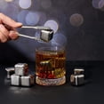 thumbnail image 5 of Reusable Ice Cubes Metal Ice Cube Stainless Steel Whiskey Ice Cube with Ice Tongs Metal Chilling Rocks for Drinks Whiskey Vodka Liqueurs Wine Not Solid (24 Pcs), 5 of 5