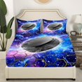 thumbnail image 3 of Erosebridal Ice hockey Sheet Set Twin, Gradient Geometry Bedding Sets Twin Size, Sports Player Decor 3pcs, 3 of 7