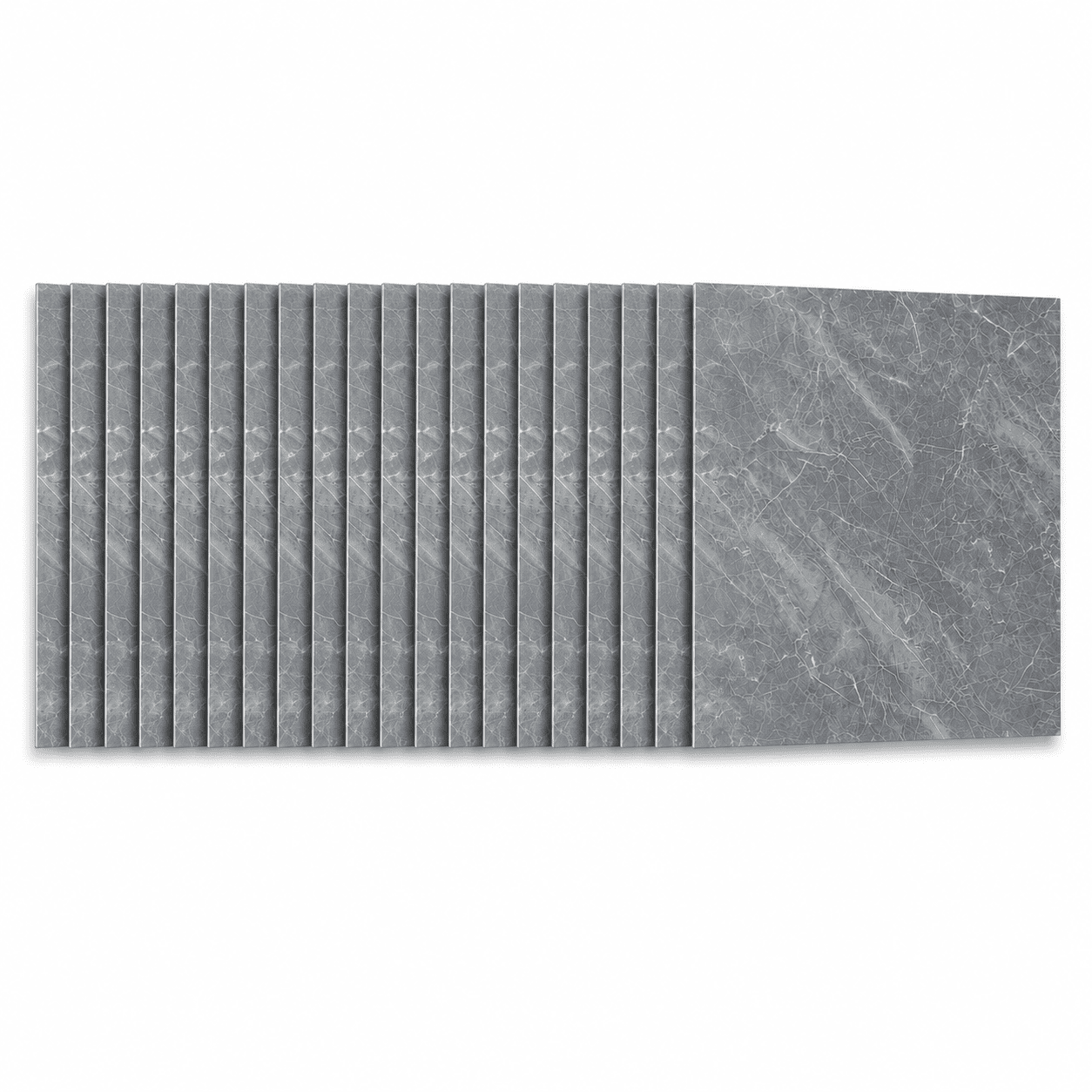 Peel and Stick PVC Vinyl Flooring 20-Pack 24x24 Inch, Self-Adhesive Floor Tiles and Waterproof Flooring for Home Kitchen Bathroom, Gray Marble Pattern