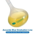 thumbnail image 3 of Uxcell 1000ml Tolerance 0.8ml Polypropylene Graduated Volumetric Flask with Plug Cap, Translucent, 3 of 6