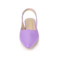 thumbnail image 6 of BLISSFUL STEP Valentine's Women's Shoes Slingback Pointed Toe Flat Shoes Lavender 6, 6 of 7