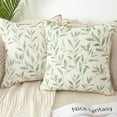 thumbnail image 2 of VOGOL Willow Pattern Throw Pillow Covers, Set of 2 Country Rustic Pillowcases, Home Decorations for Bed Couch Sofa Car, 18 x 18 Inches, Green, 2 of 8