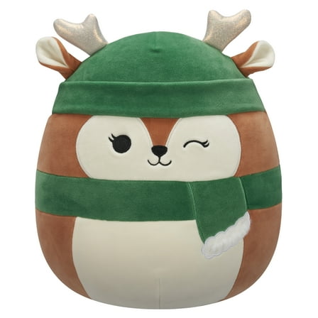 Squishmallows Official Plush 12 inch Dawn The Winking Brown Fawn - Childs Ultra Soft Stuffed Animal Toy