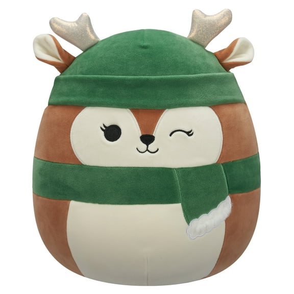 Squishmallows Official Plush 12 inch Dawn The Winking Brown Fawn - Childs Ultra Soft Stuffed Animal Toy